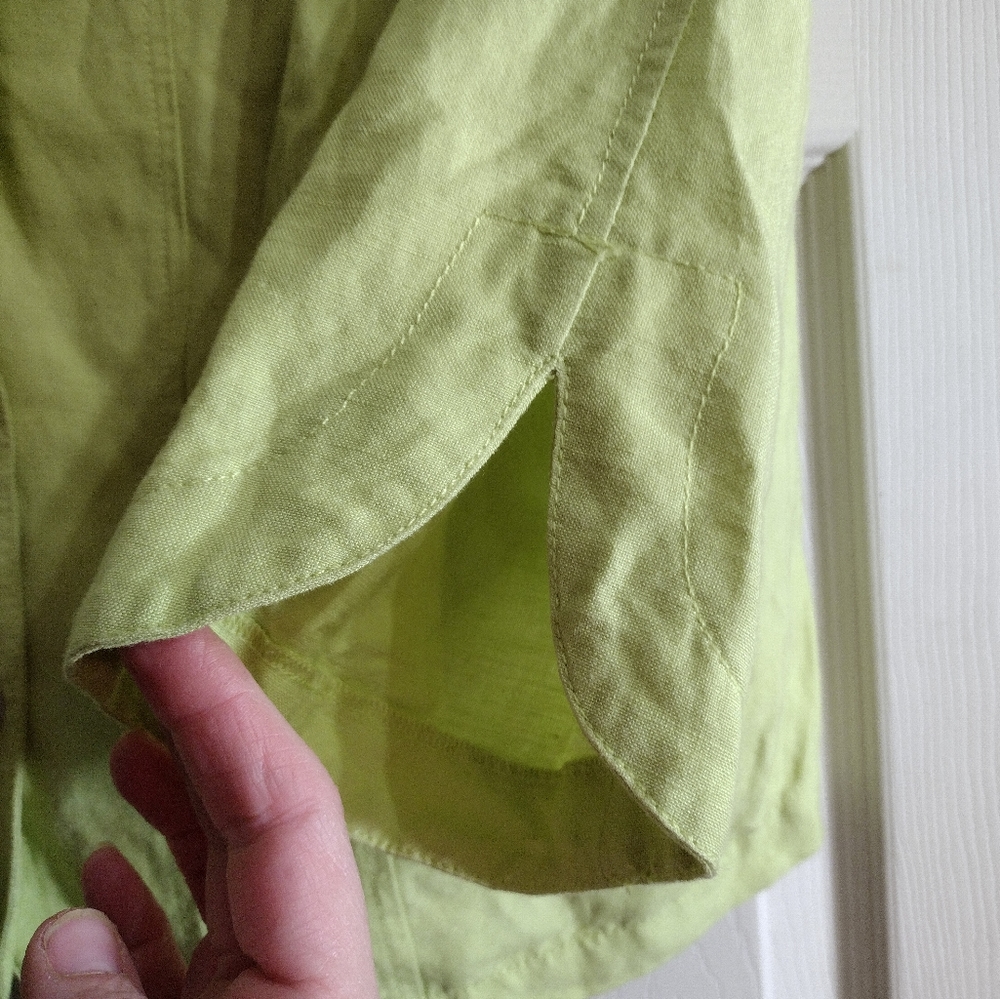 Ruby Rd. Women's 14 Lime Chartreuse Green Linen B… - image 6